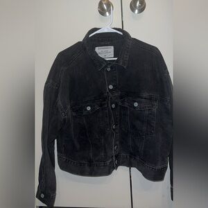 90s Black Denim Jacket
